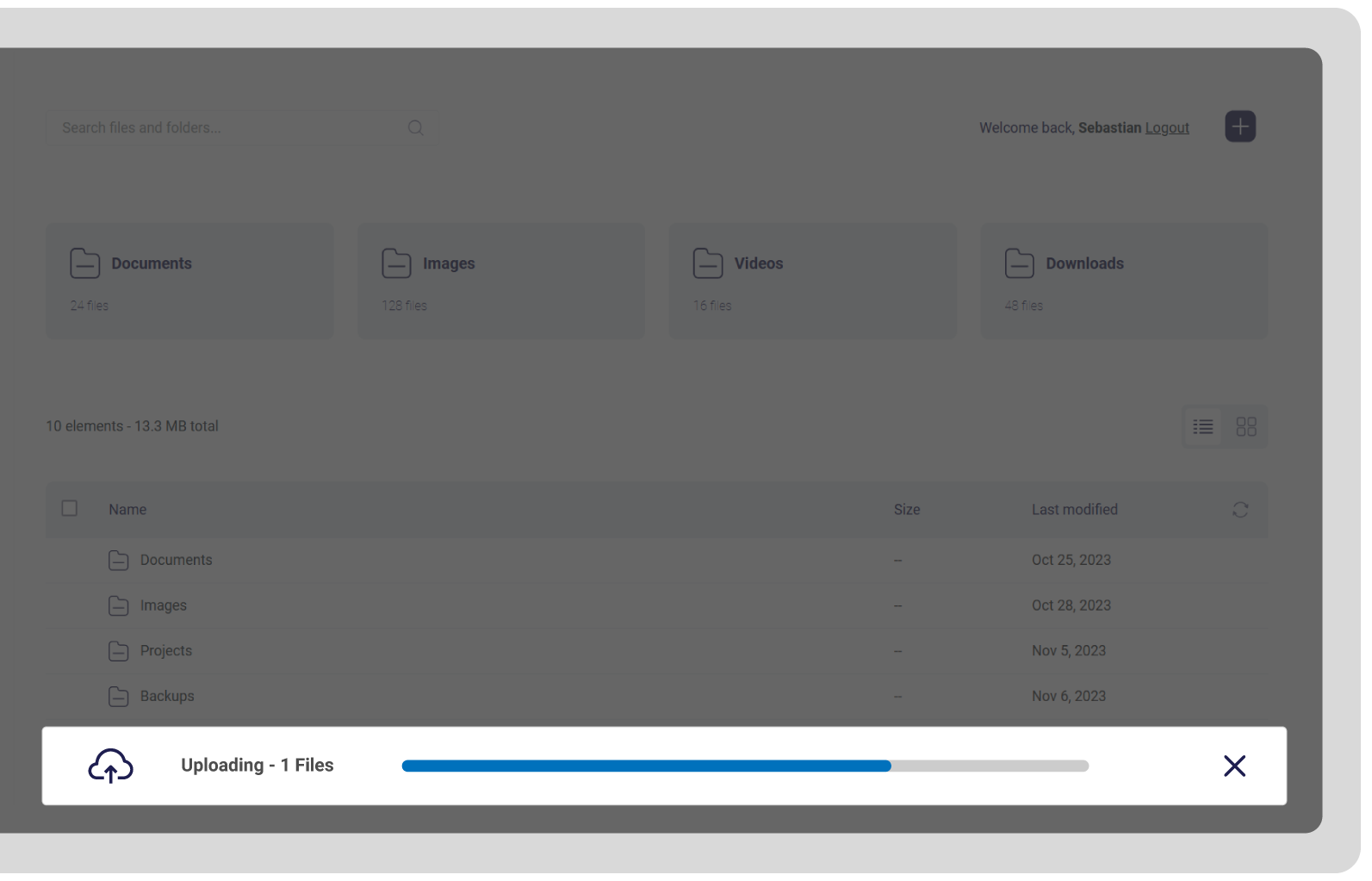 Upload Speed Dashboard